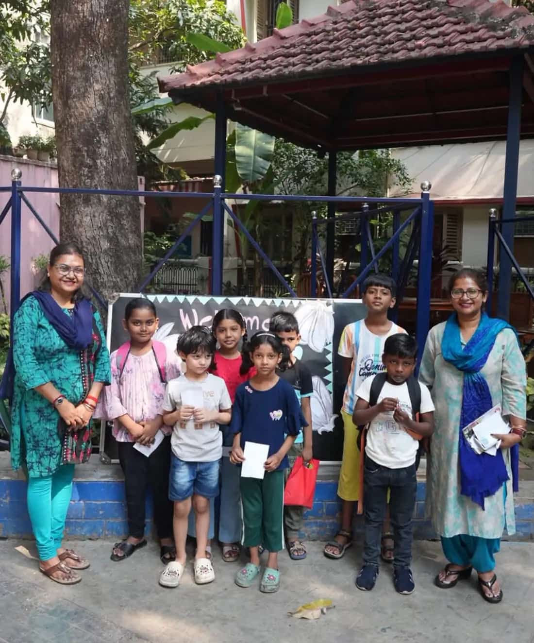 Children participating in a learning and support programme